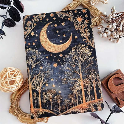 Starlit Silence Illustrated Notebook