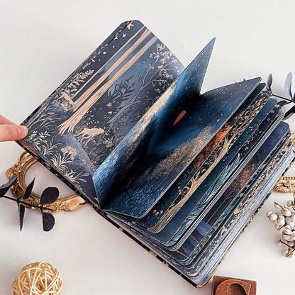 Starlit Silence Illustrated Notebook