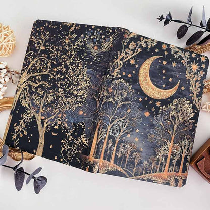 Starlit Silence Illustrated Notebook