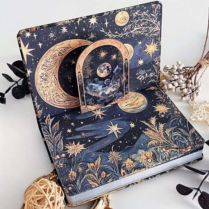 Starlit Silence Illustrated Notebook
