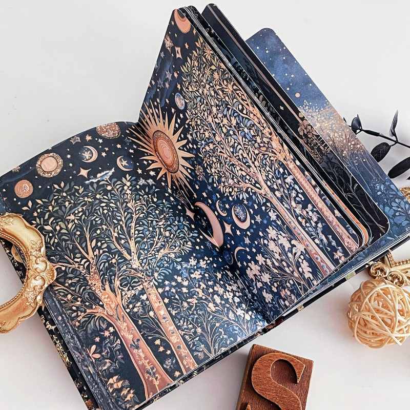 Starlit Silence Illustrated Notebook