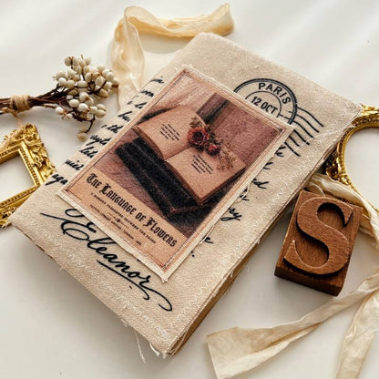 Handmade Coffee-Dyed Fabric Junk Journal