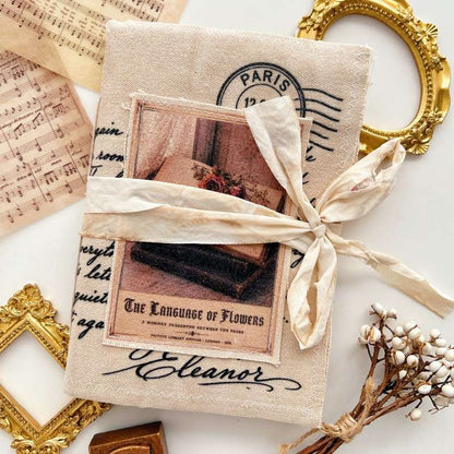 Handmade Coffee-Dyed Fabric Junk Journal
