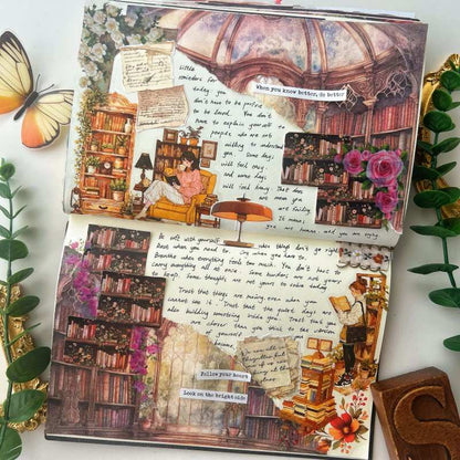 Among Old Books Ephemera Mystery Kit 75PCS