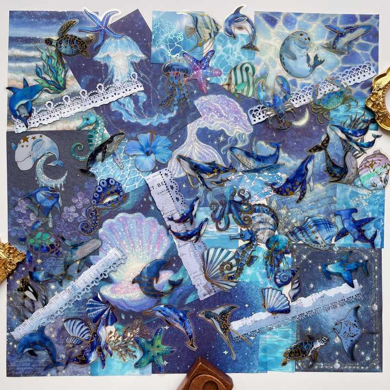 Blue Wonders Ephemera Mystery Kit