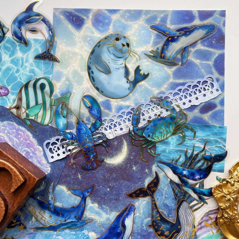Blue Wonders Ephemera Mystery Kit
