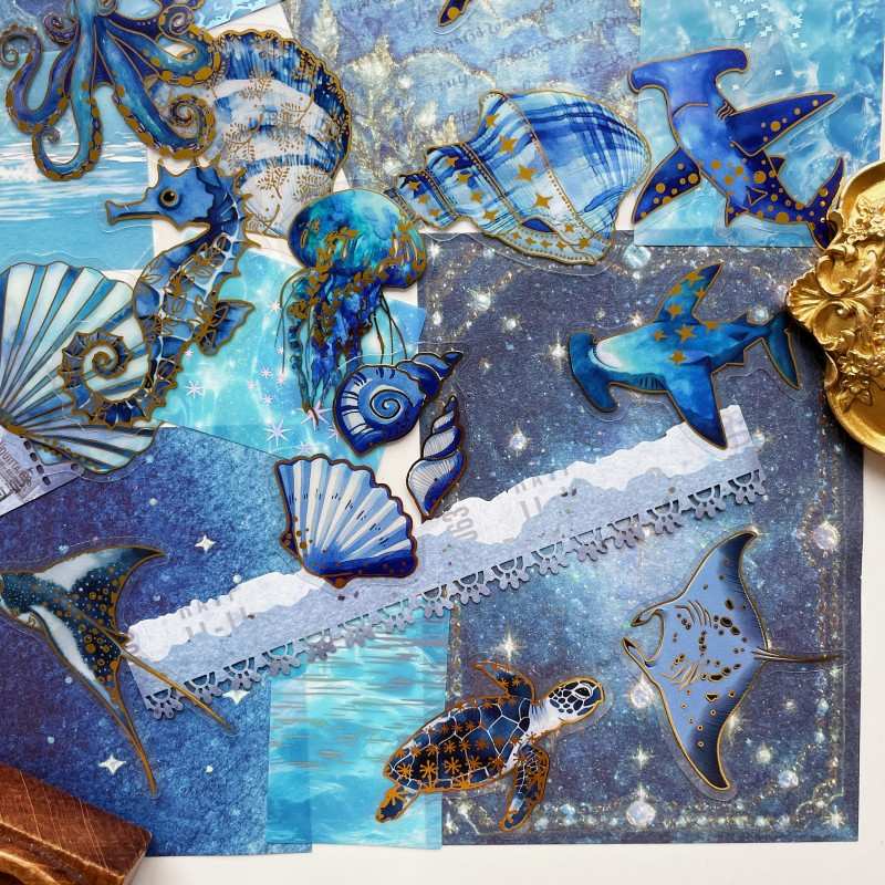 Blue Wonders Ephemera Mystery Kit