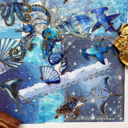 Blue Wonders Ephemera Mystery Kit