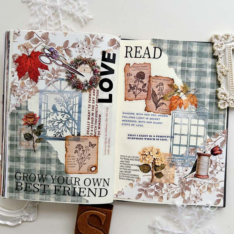 Autumn to Winter Ephemera Mystery Kit 80PCS