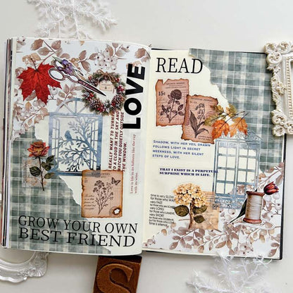 Autumn to Winter Ephemera Mystery Kit 80PCS