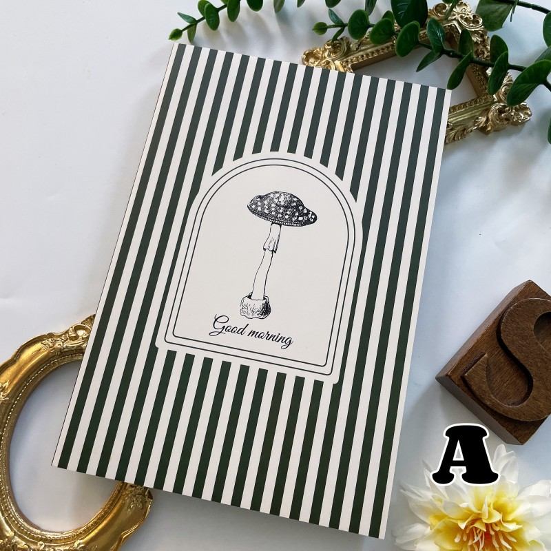 Floral Stripes Journal Notebook | Yier