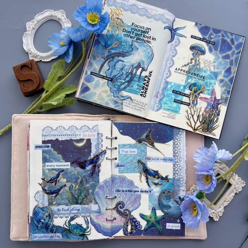 Blue Wonders Ephemera Mystery Kit