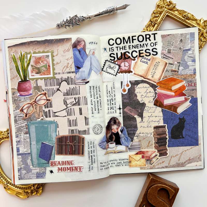 Book Hour Ephemera Mystery Kit 90PCS