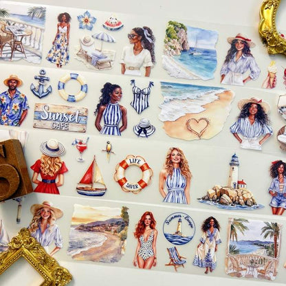 Coastal Summer PET Tape Roll