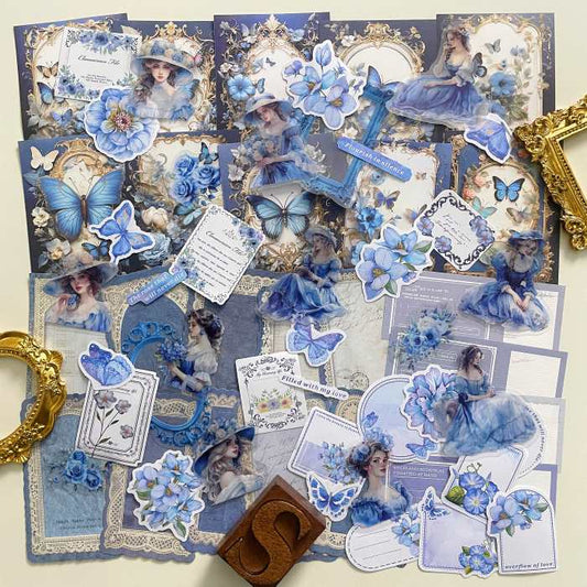 Cornflower Blue Ephemera Mystery Kit