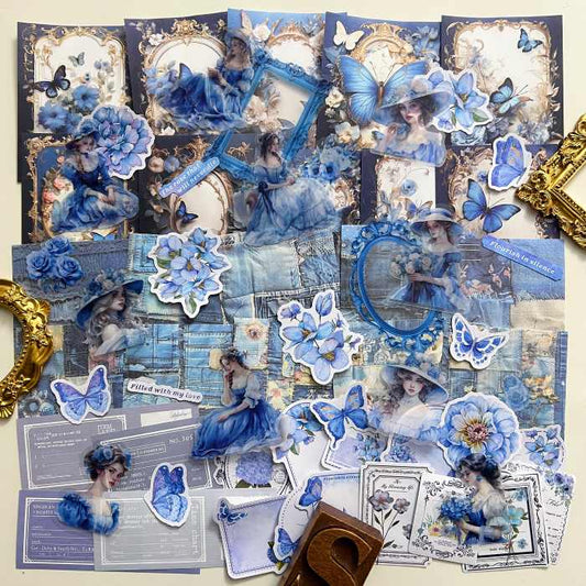 Cornflower Blue Ephemera Mystery Kit