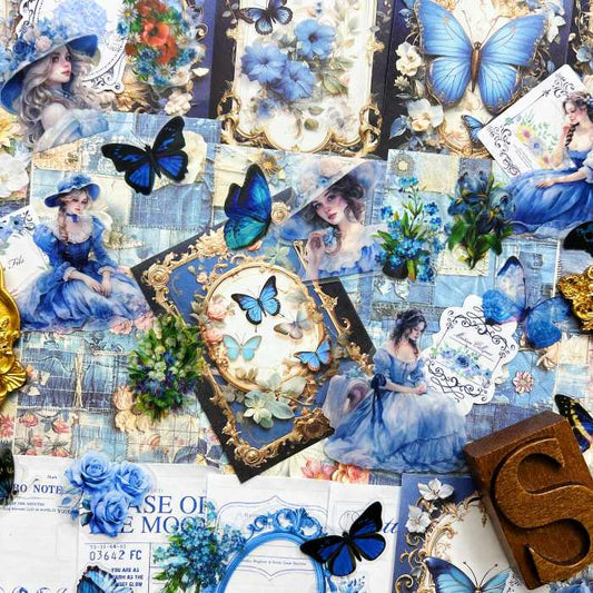 Cornflower Blue Ephemera Mystery Kit