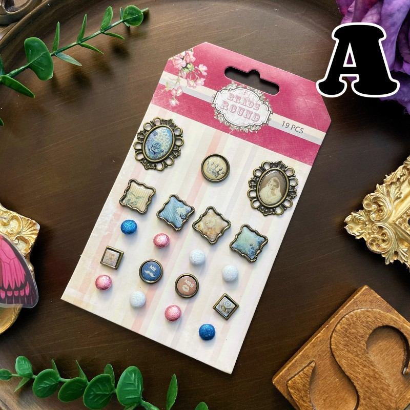 Timeless Touch Paper Fasteners 19PCS