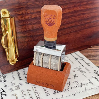 Wood Roller Date Stamp