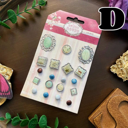 Timeless Touch Paper Fasteners 19PCS