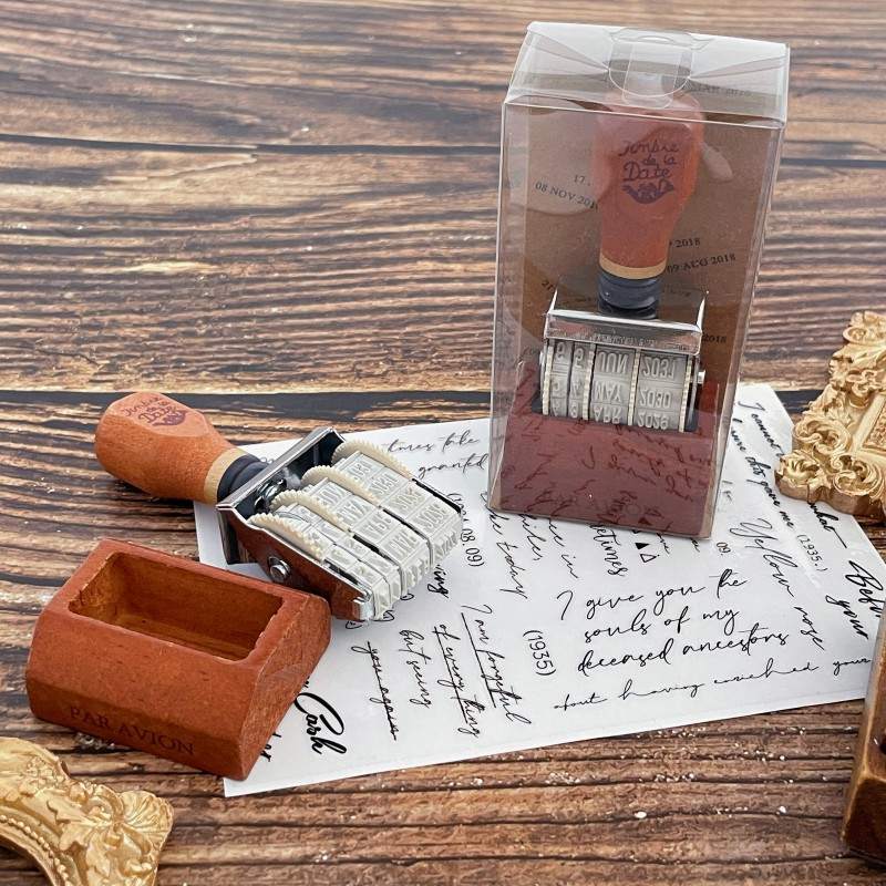 Wood Roller Date Stamp