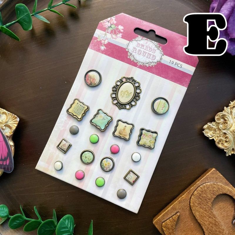 Timeless Touch Paper Fasteners 19PCS