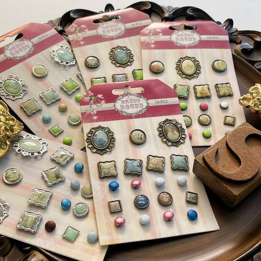 Timeless Touch Paper Fasteners 19PCS