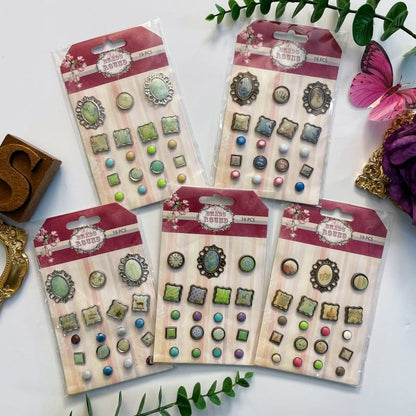 Timeless Touch Paper Fasteners 19PCS