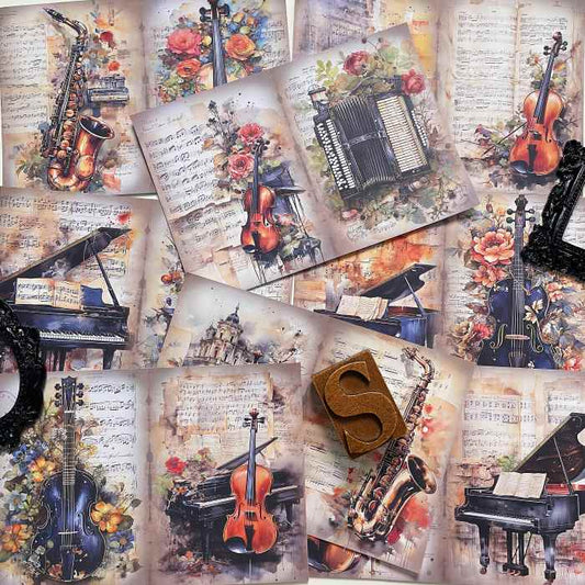 Medieval Melody Collage Paper