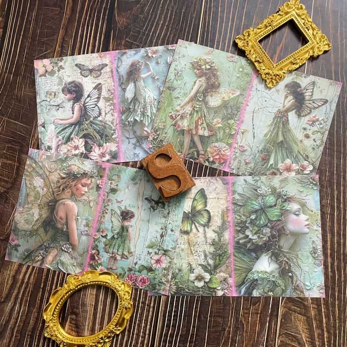 Forest Fairy Collage Paper