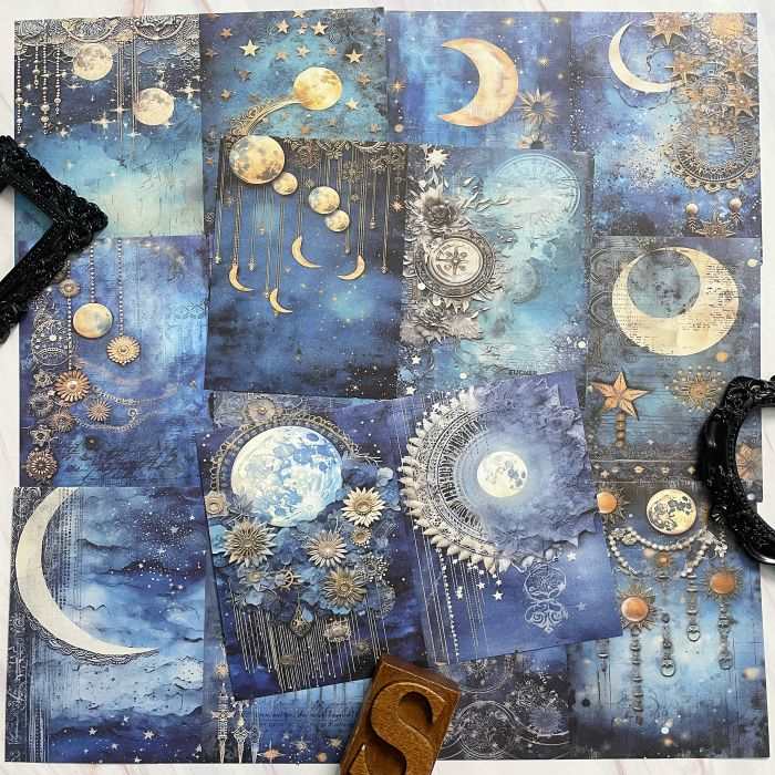 Night Sky Brilliance Collage Paper