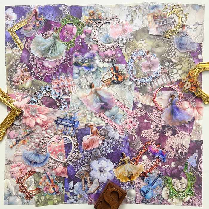 Dreamy Waltz Ephemera Mystery Kit 72PCS