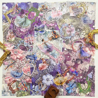 Dreamy Waltz Ephemera Mystery Kit 72PCS