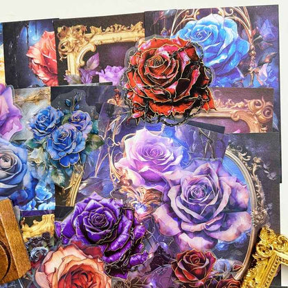 Evening Rose Garden Ephemera Mystery Kit 90PCS