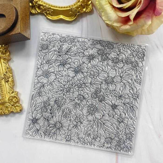 Floral Background Clear Stamp