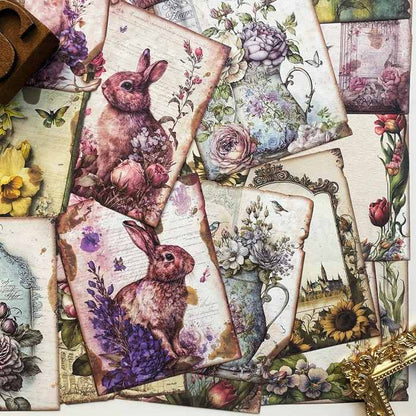 Flower Domain Collage Paper 60PCS