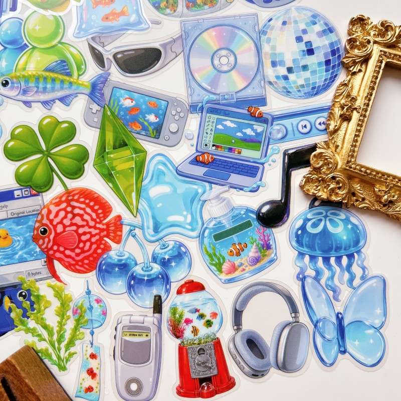 Frutiger Aero Sticker 50PCS