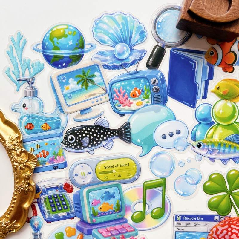 Frutiger Aero Sticker 50PCS