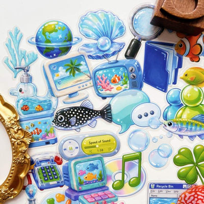 Frutiger Aero Sticker 50PCS