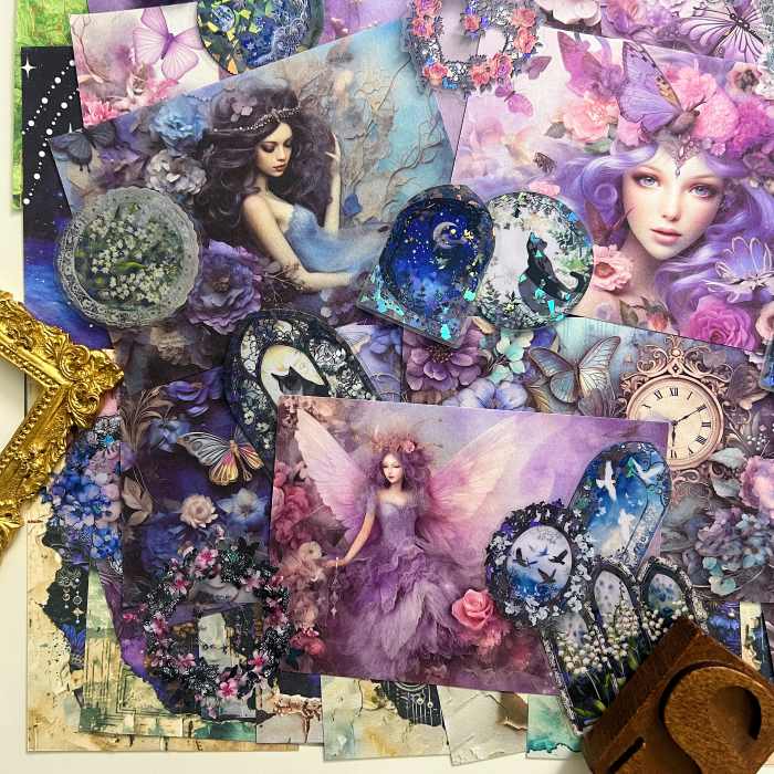 Galactic Beauty Ephemera Mystery Kit 70PCS