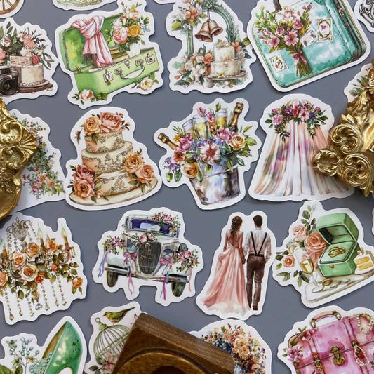 Blush Green Sticker 56PCS