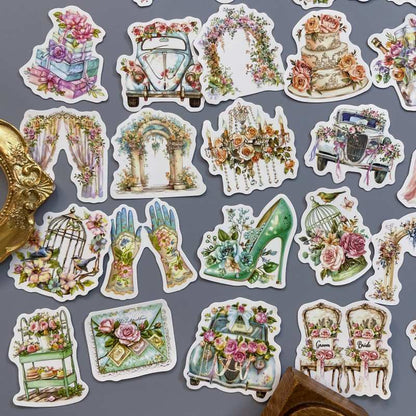 Blush Green Sticker 56PCS