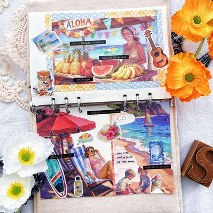Island Holiday Ephemera Kit 155PCS