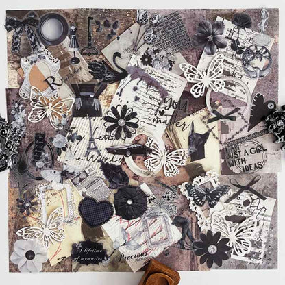 Mono Style Ephemera Mystery Kit 80PCS