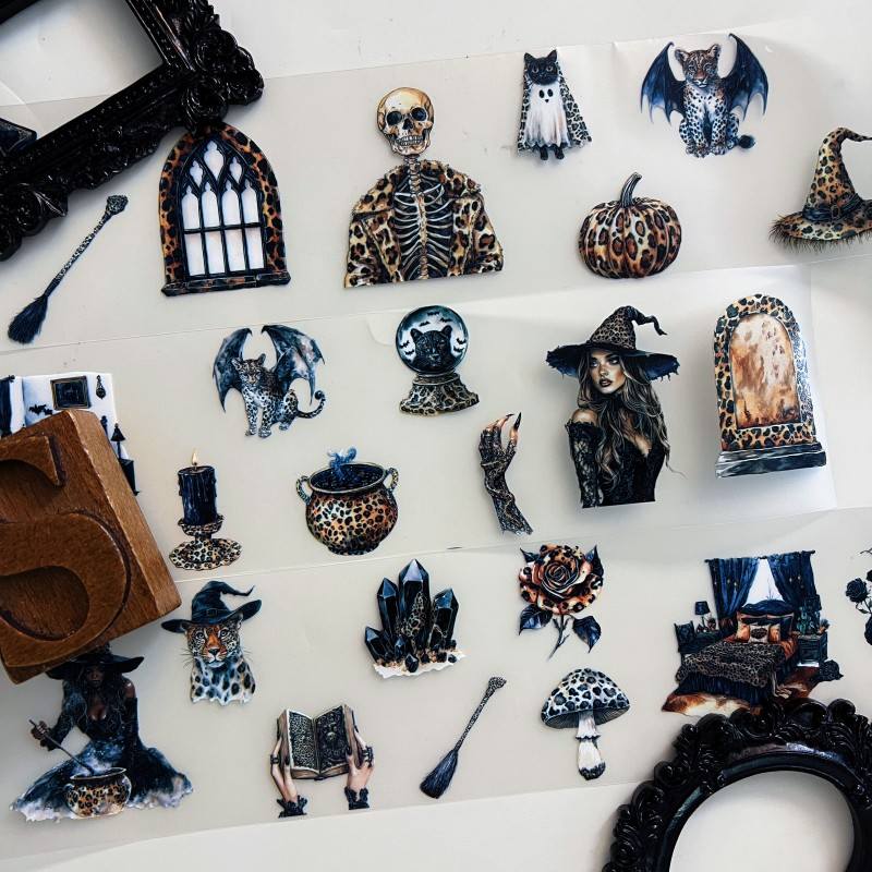 Leopard Witch PET Tape Roll