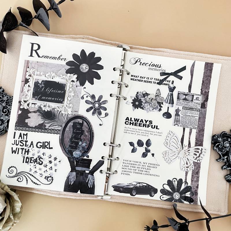 Mono Style Ephemera Mystery Kit 80PCS