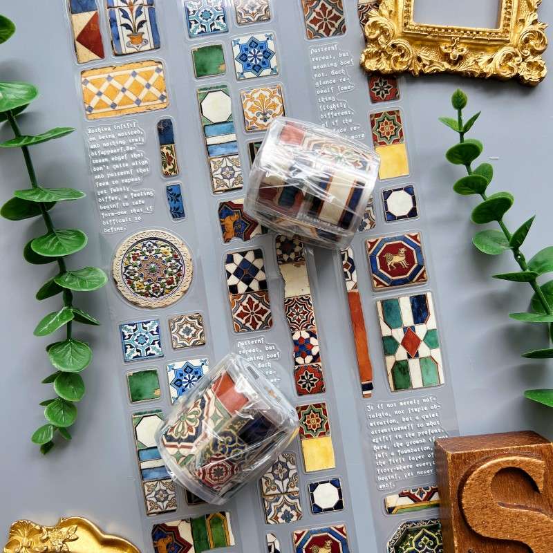 Tiled Treasures PET Tape Roll | Moodtape