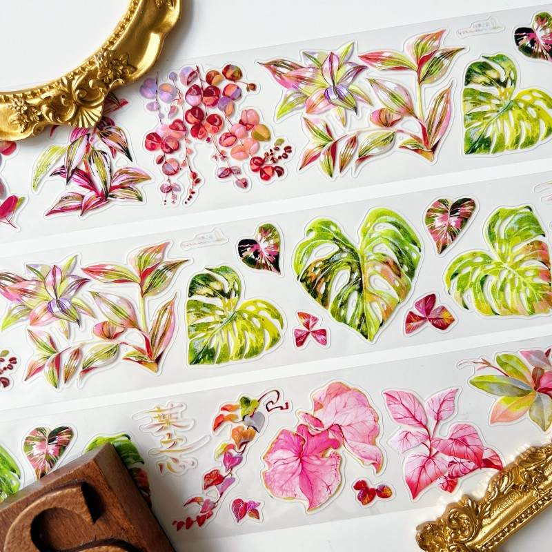 Tropical Bloom PET Tape Roll | Moodtape
