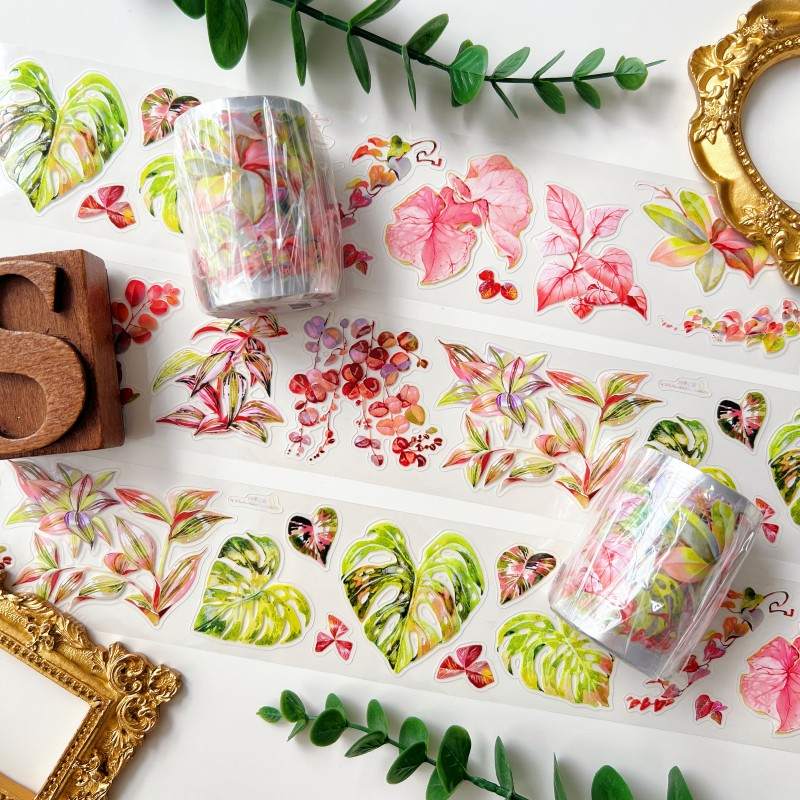 Tropical Bloom PET Tape Roll | Moodtape