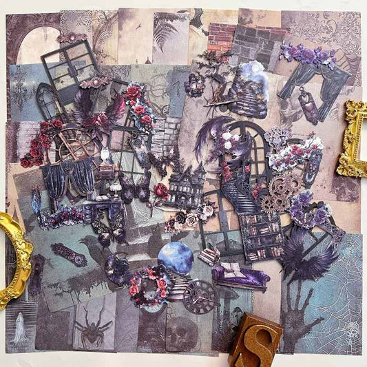 Night Legends Ephemera Mystery Kit 110PCS